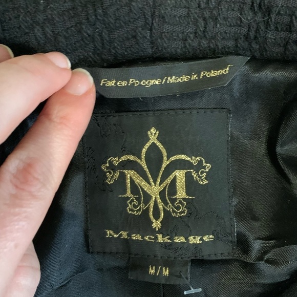 MACKAGE  BLACK WOOL COAT - Picture 10 of 10